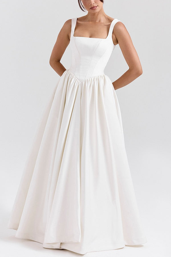 Leni – Elegant Wide Straps Corset Dress - Image 7