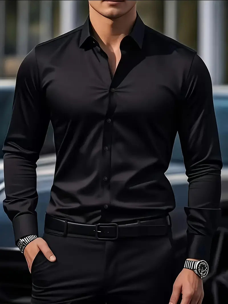 Luca – Klassisches Business Hemd Herren Langarm