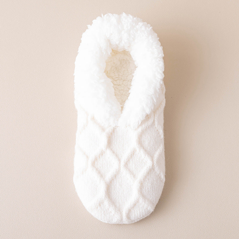 Ruby – Gefütterte Strick-Hausschuhe mit Kuschelkragen Damen