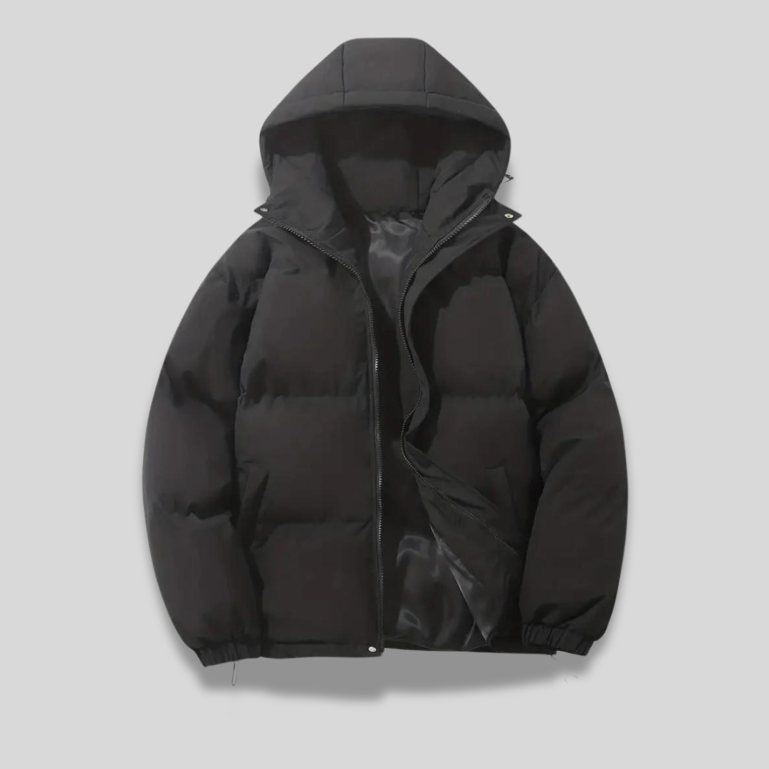 Milan - Herren Winterjacke mit Kapuze und Reißverschluss