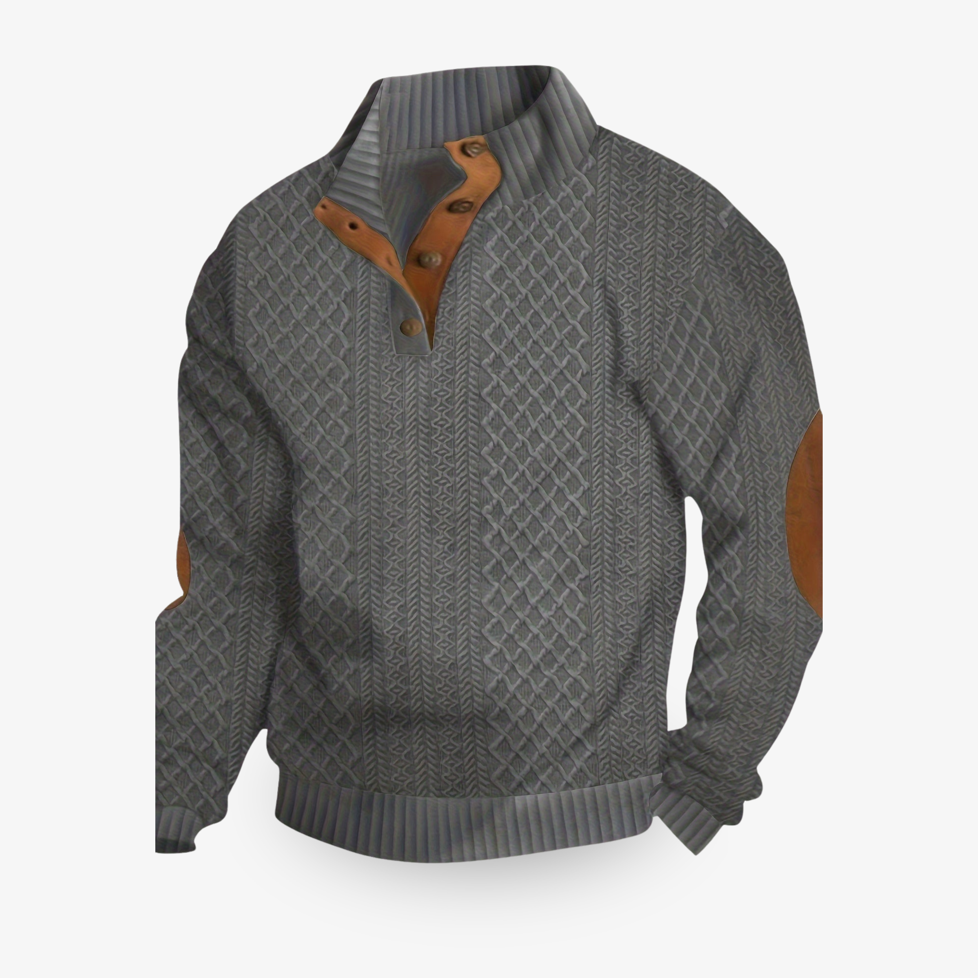 Ethan – Strukturierter Winterpullover für Herren