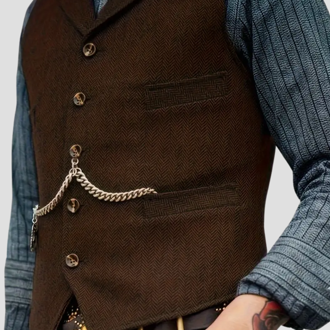 Javier – Klassische Herren-Wollweste im Tailored-Look