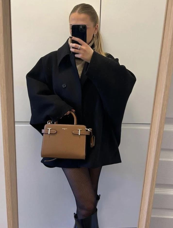 Marika – Oversize-Wolljacke mit weitem Ärmel-Design für Damen