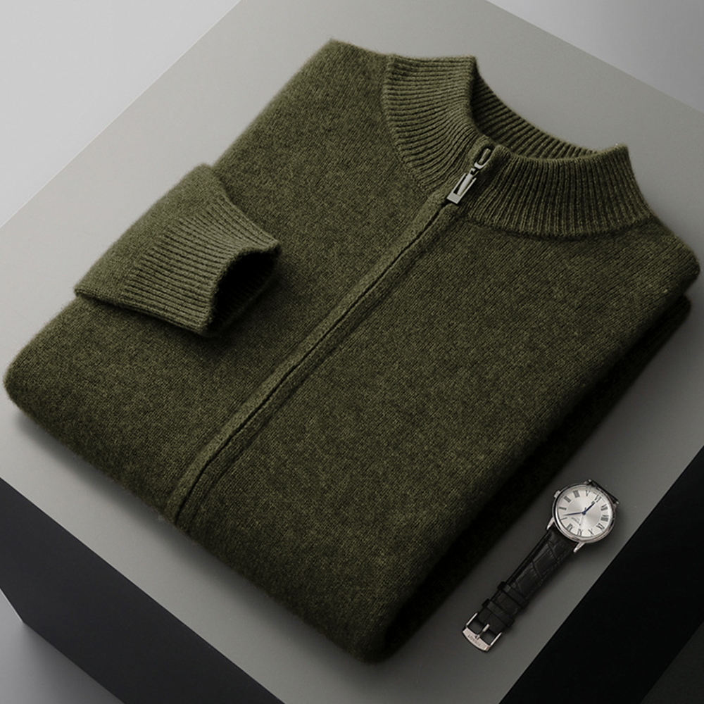Herren Bomberjacke mit weicher Oberfläche und praktischem Reißverschluss - J&B - 11 - Annoboutique