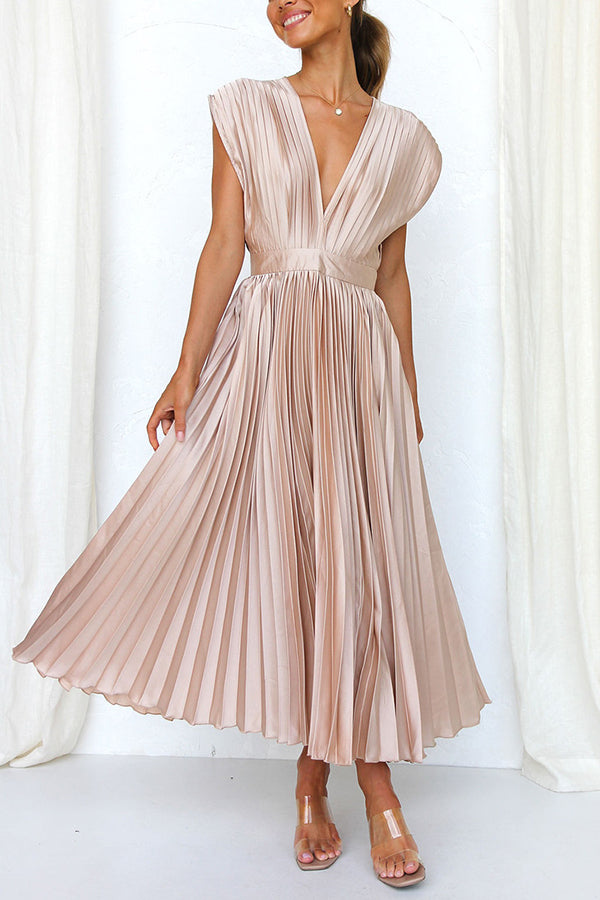 Alina – Damen Abend Maxikleid mit Spaghettiträgern und hohem Schlitz