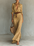 Marika – Fließendes Maxikleid im eleganten Modern-Chic für Damen