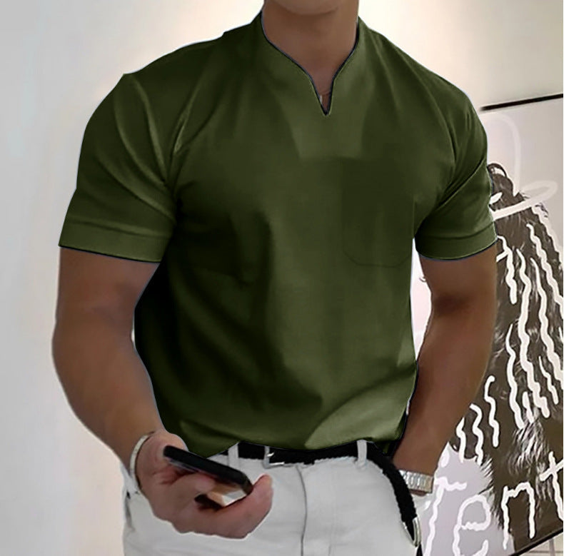 Patrick – Modernes Herren T-Shirt mit minimalistischem Ausschnitt - 10 - Annoboutique