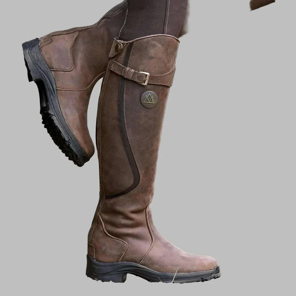 Grace – Klassische Kniehohe Damen Lederstiefel