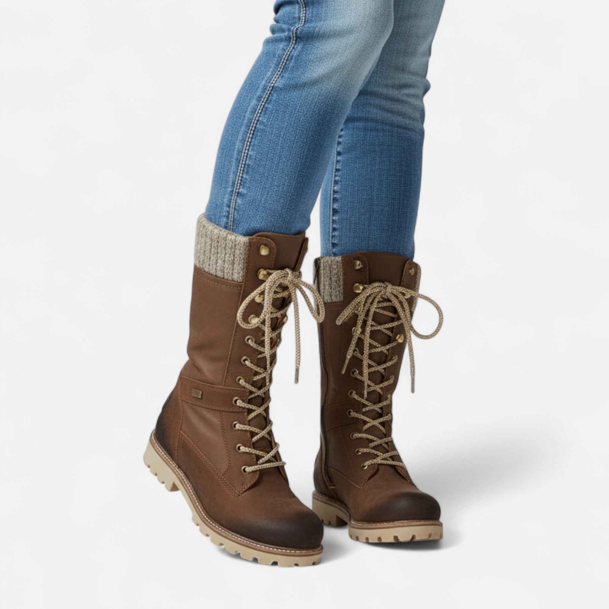 Laura – Robuste Damen Schnürstiefel mit warmem Innenabschluss