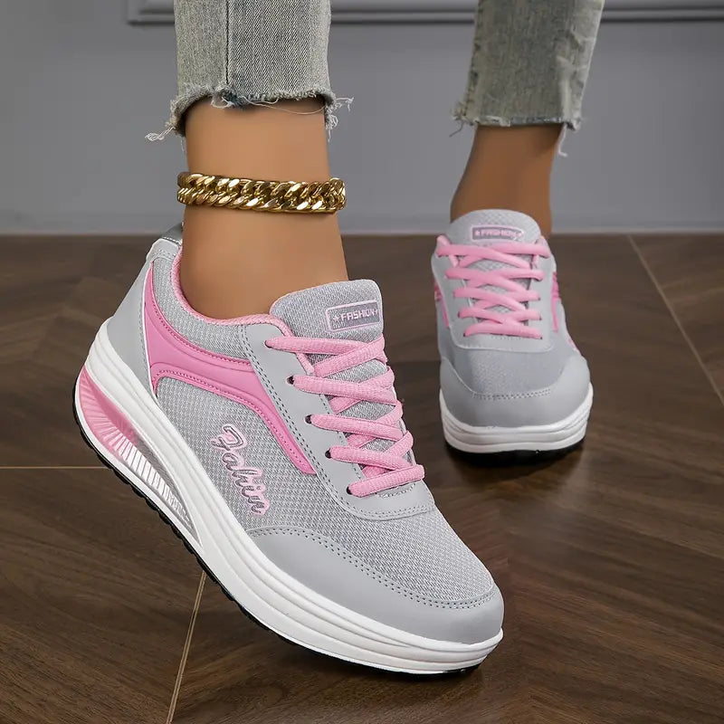 Lina - Damen Plateau Sneaker mit Komfortsohle
