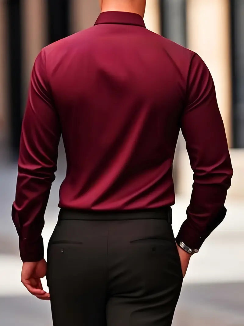 Luca – Klassisches Business Hemd Herren Langarm