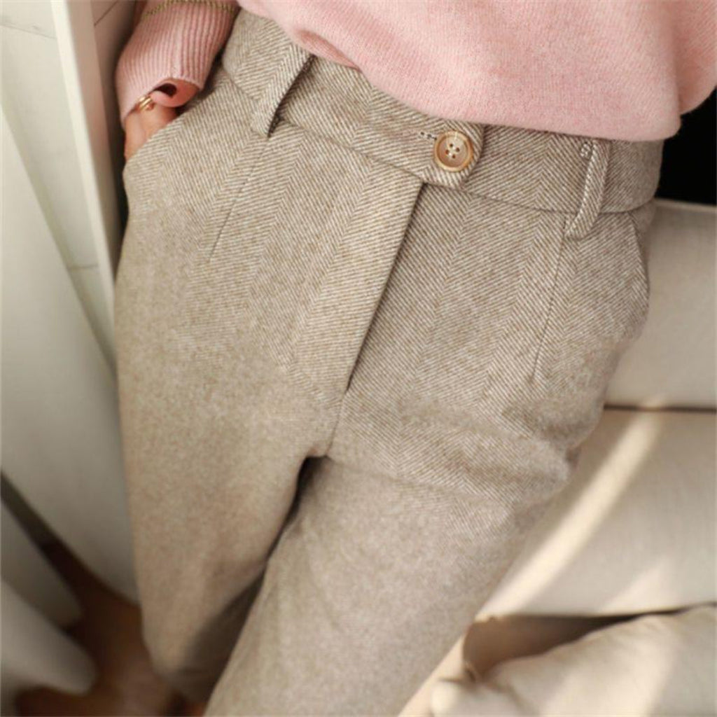 James – Klassische Strukturierte Herren Stoffhose