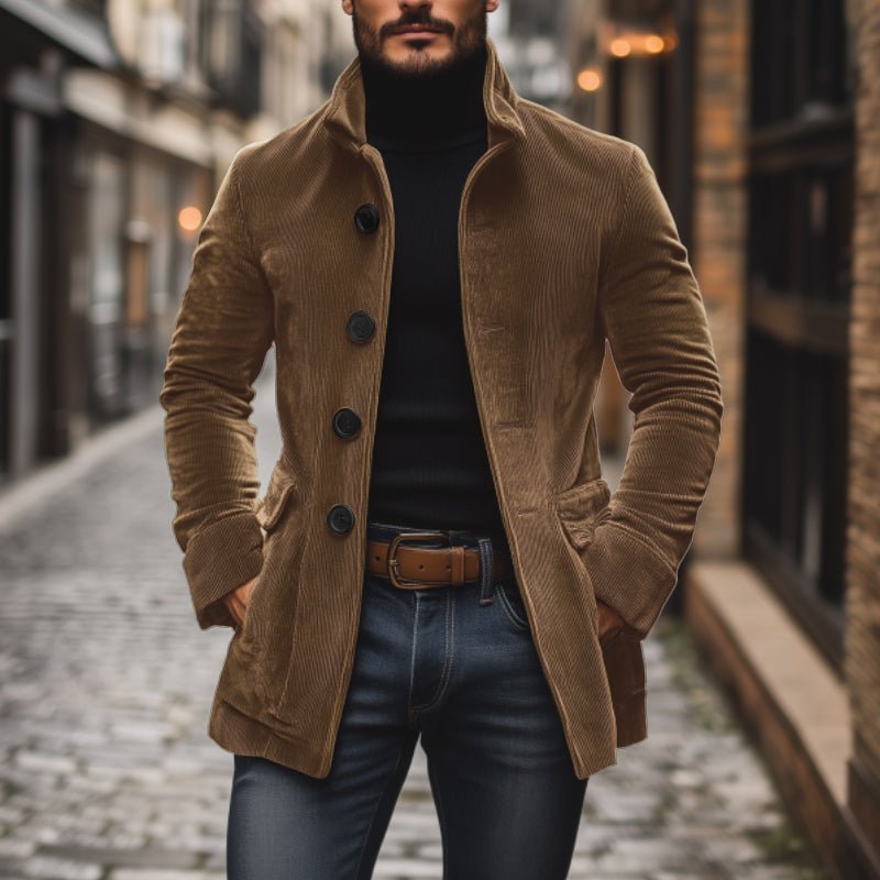 Darian – Samtjacke mit Stehkragen für Herren