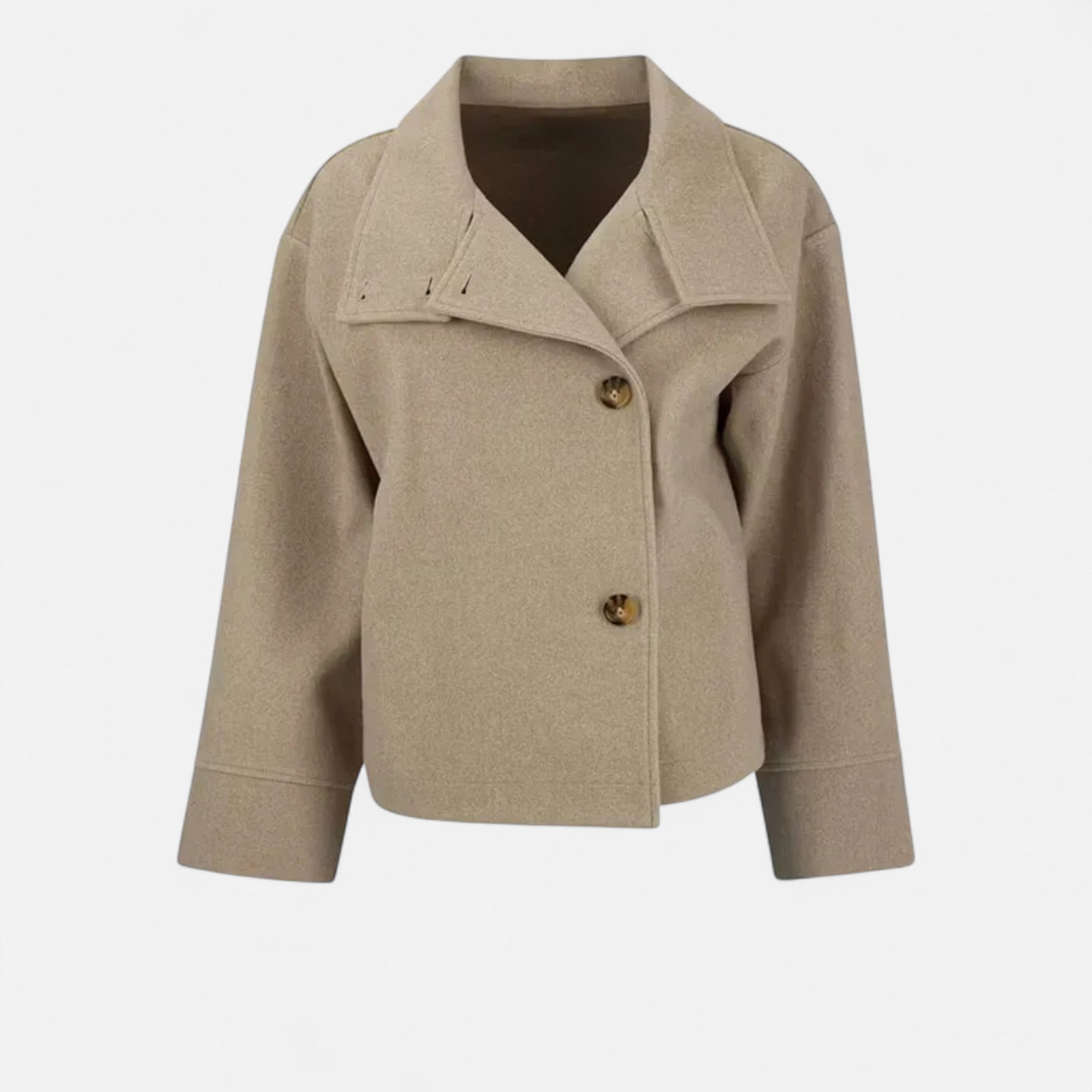 María – Elegante Damen Kurzjacke mit modernem Stehkragen