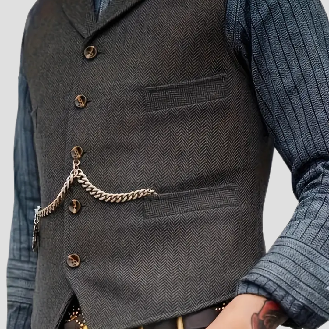 Javier – Klassische Herren-Wollweste im Tailored-Look