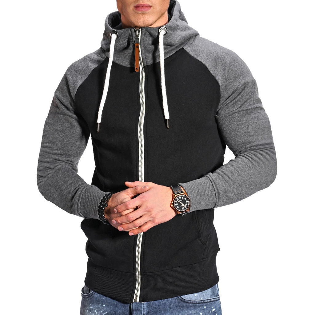 Liam – Sportliche Herren Zip-Hoodie mit Kapuze