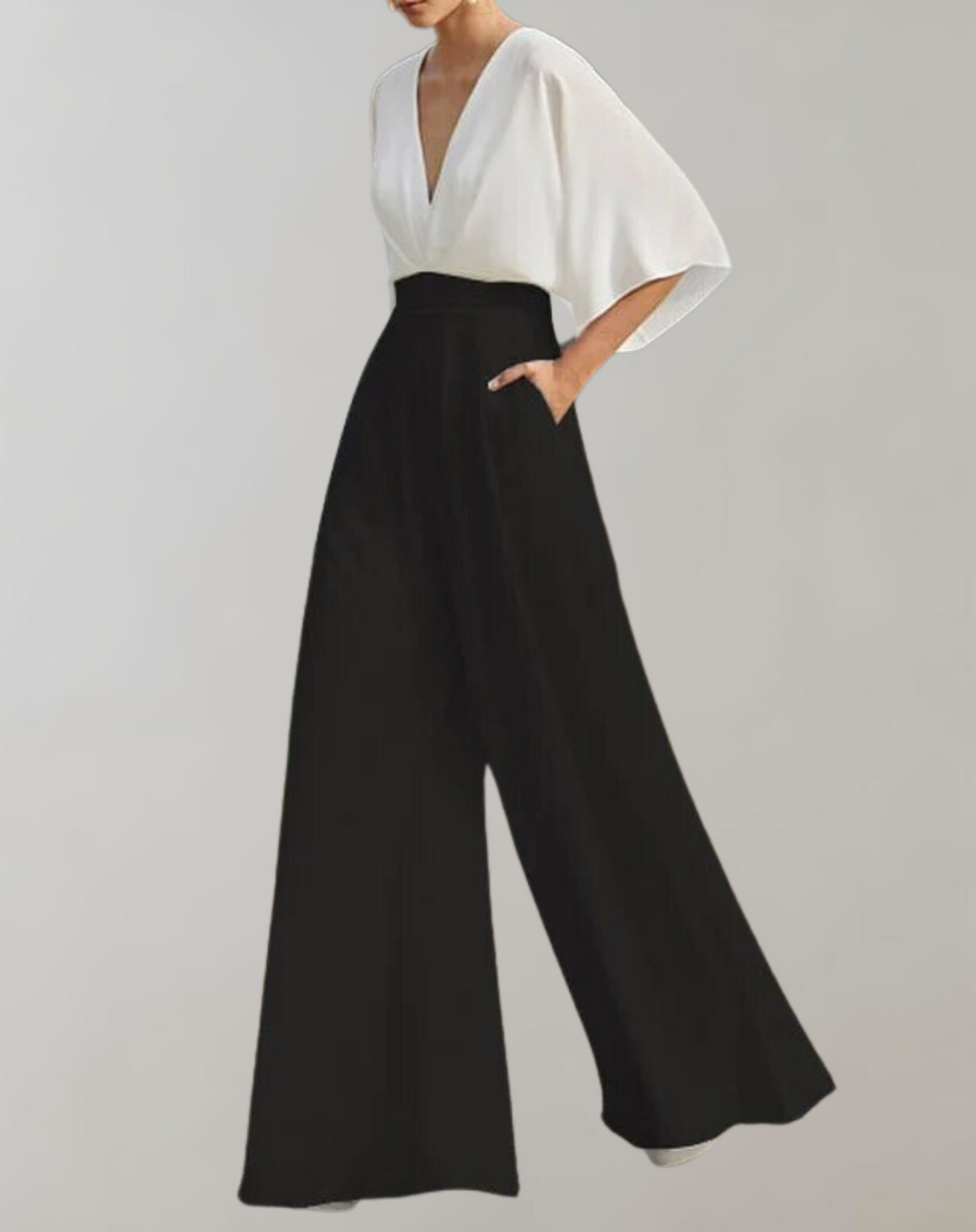 Ava – Eleganter Weitbein-Jumpsuit für Damen