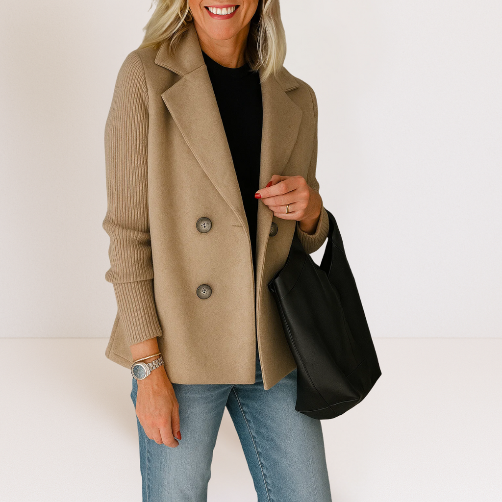 Ewa – Strickblazer mit Knopfleiste