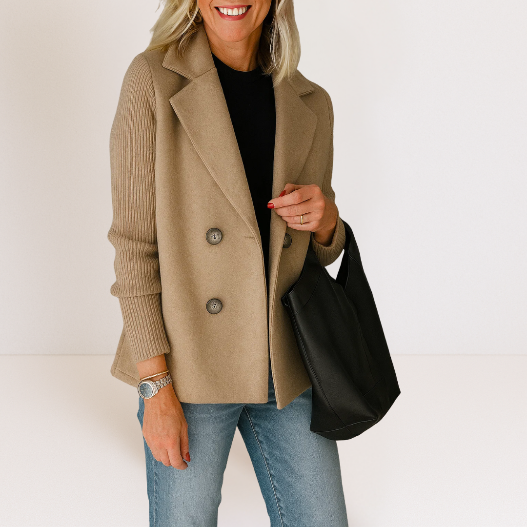 Ewa – Strickblazer mit Knopfleiste