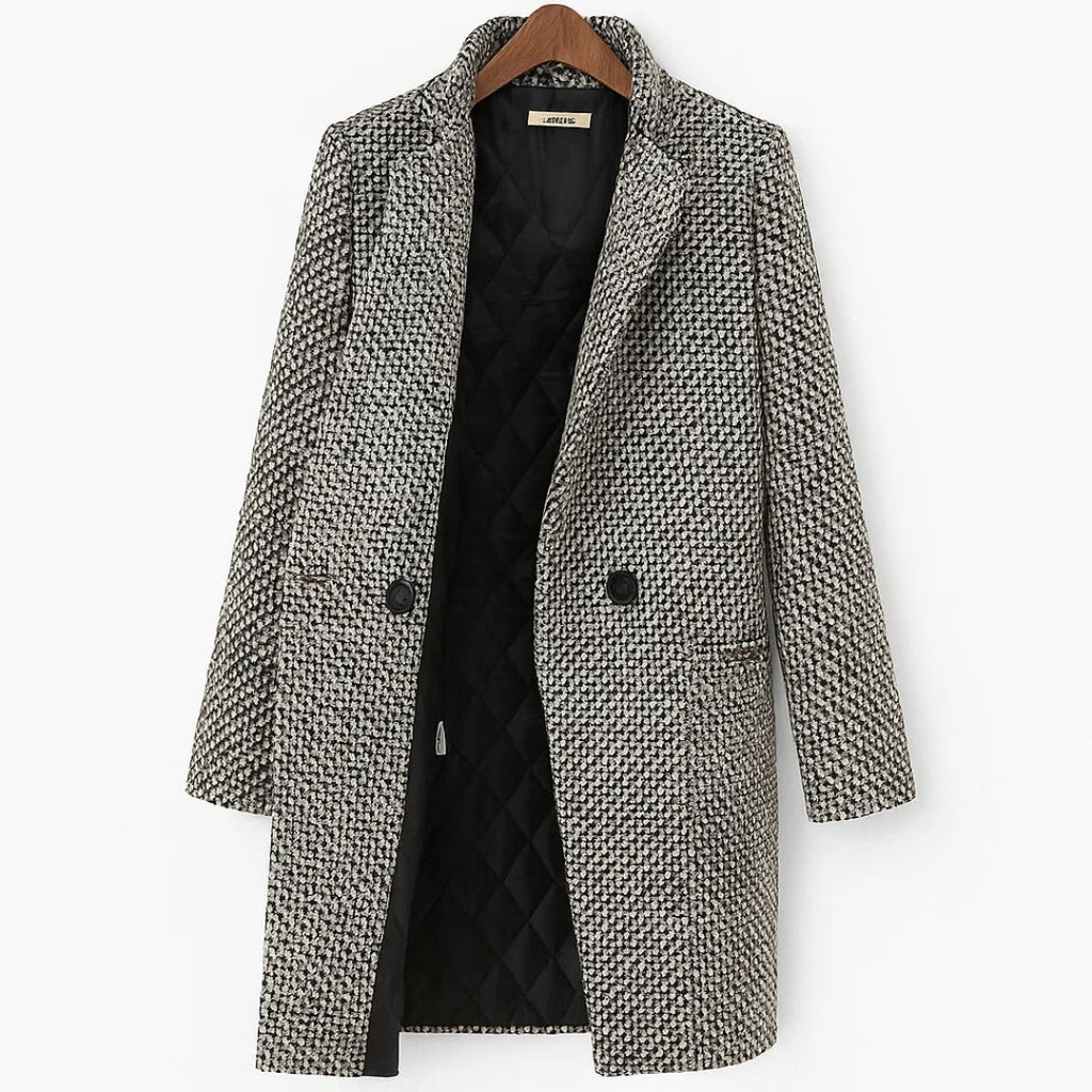 Isla – Eleganter Struktur-Mantel für Damen