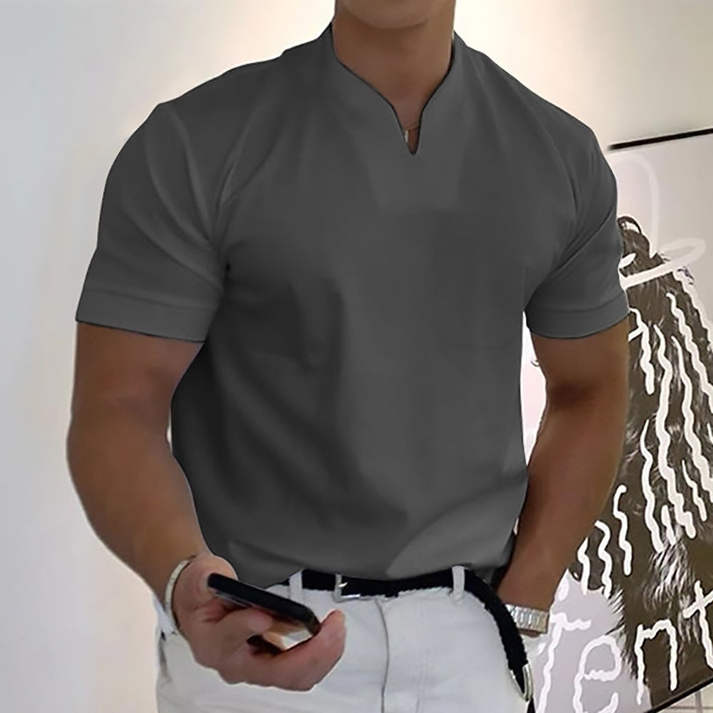Patrick – Modernes Herren T-Shirt mit minimalistischem Ausschnitt - 7 - Annoboutique