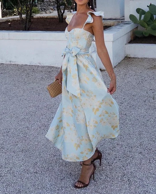 Valeria - Damen Sommerkleid mit Blumenmuster