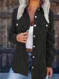 Claudia - Damen Hemdjacke mit Knopfleiste und Brusttaschen