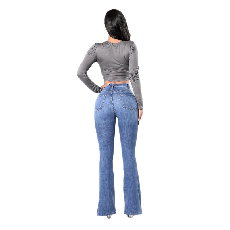 Clara – High-Waist Schlagjeans Damen
