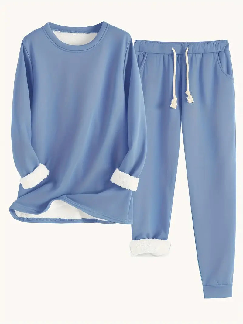 Aitana – Kuscheliges Damen Lounge-Set mit Fleecefutter