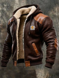 Jack – Robuste Lammfelloptik Herren Winterjacke mit Kapuze