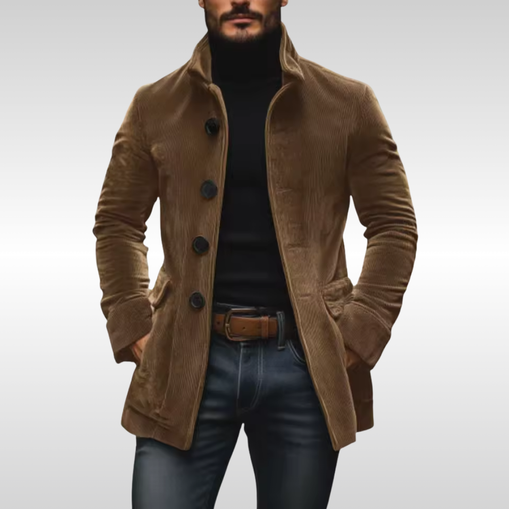 Marcus – Cordjacke mit Stehkragen Herren