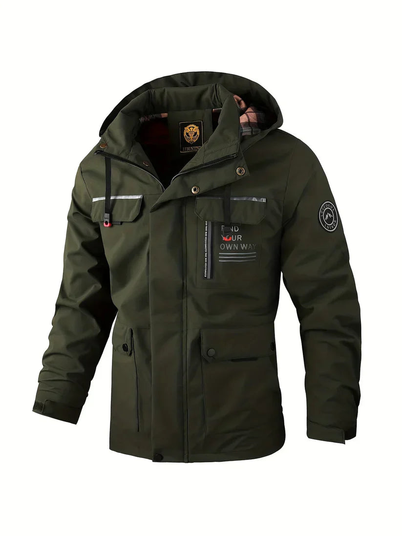 Logan – Robuster Gefütterter Herren Outdoor Parka mit Kapuze