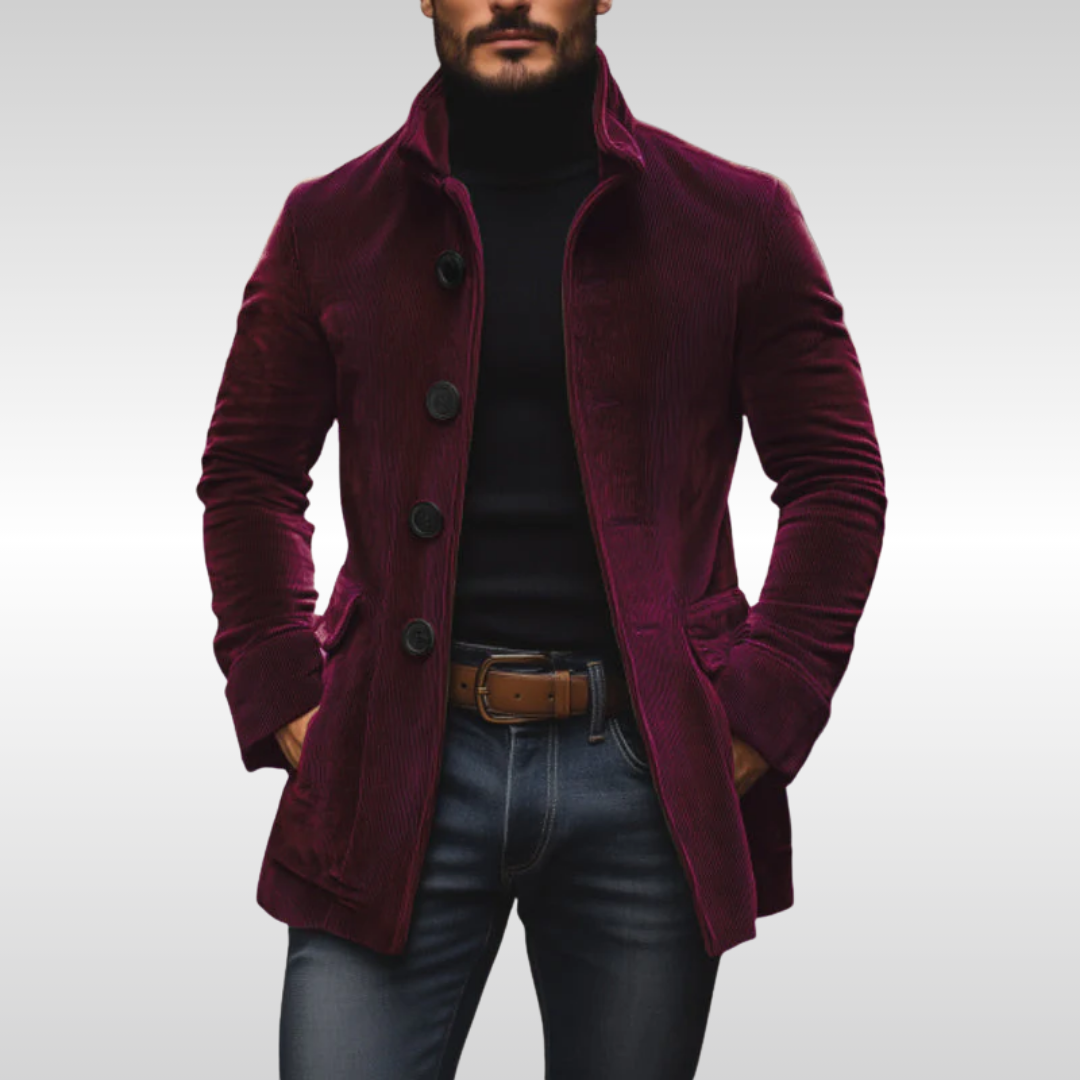 Marcus – Cordjacke mit Stehkragen Herren