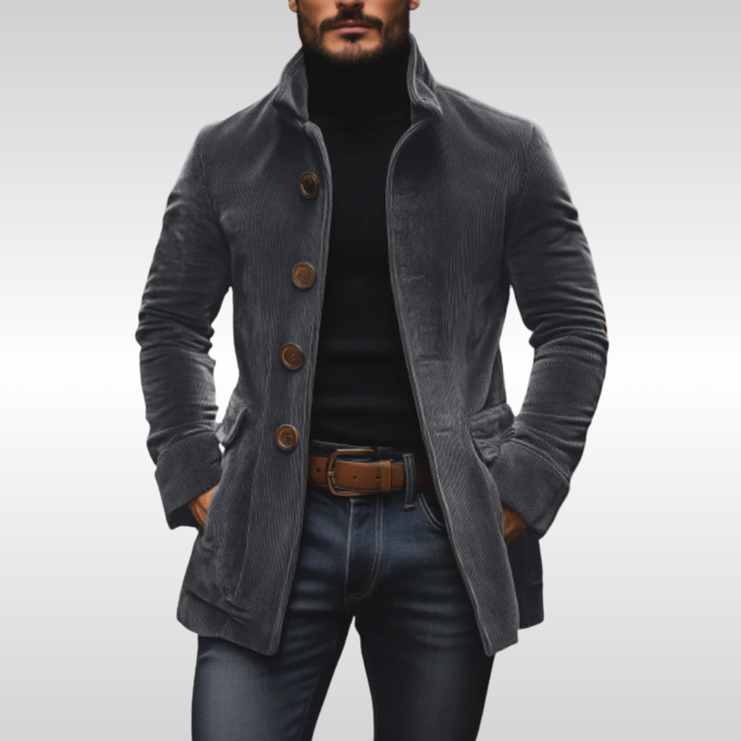 Marcus – Cordjacke mit Stehkragen Herren