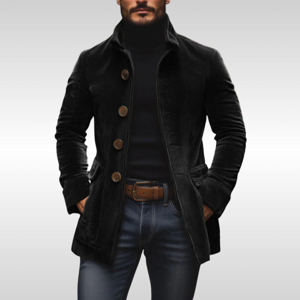 Marcus – Cordjacke mit Stehkragen Herren