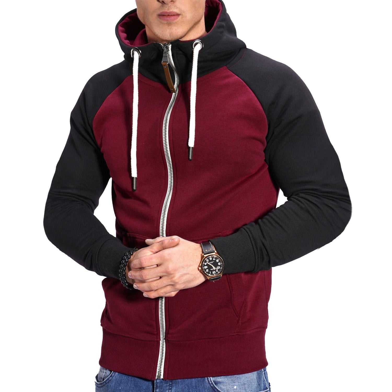 Liam – Sportliche Herren Zip-Hoodie mit Kapuze