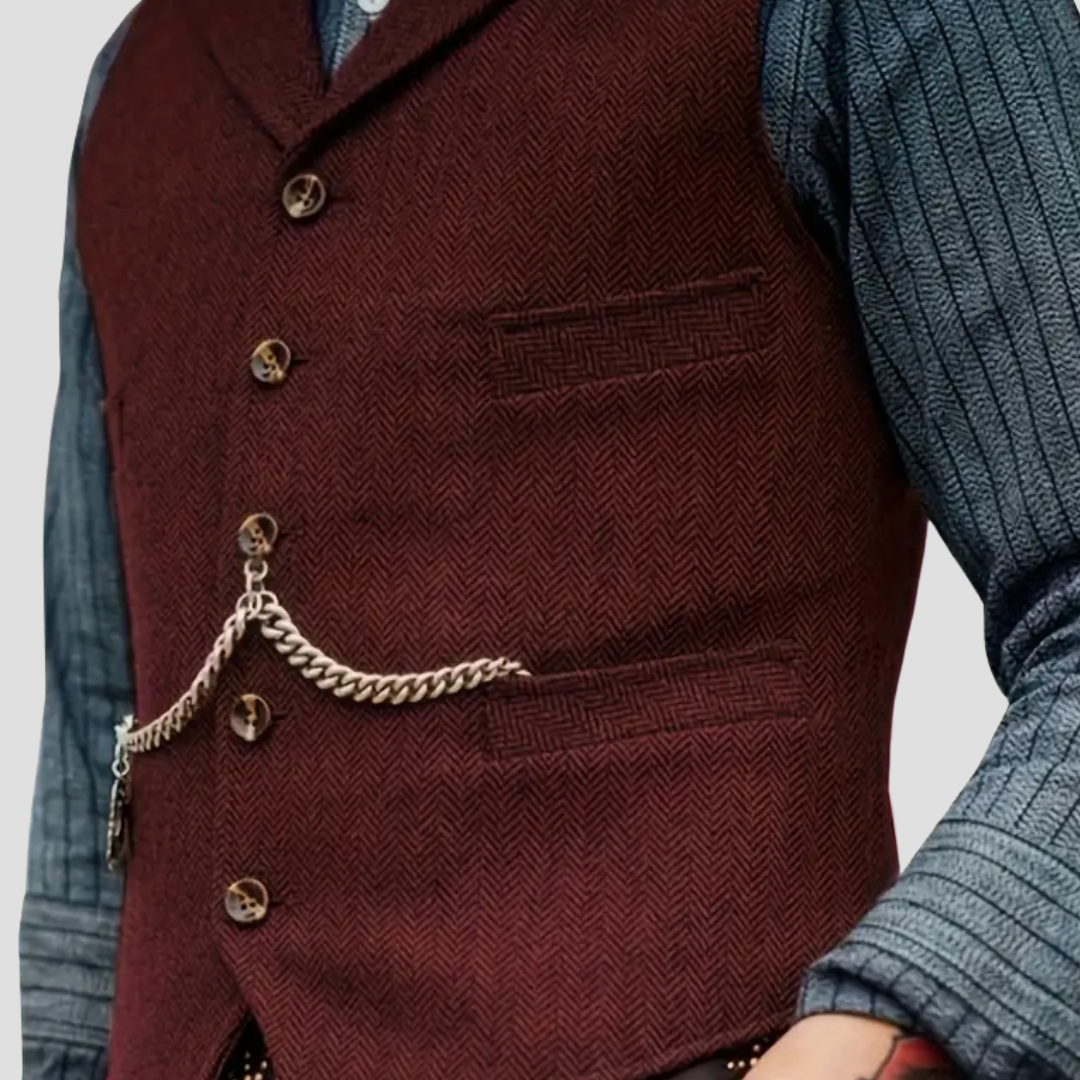 Javier – Klassische Herren-Wollweste im Tailored-Look