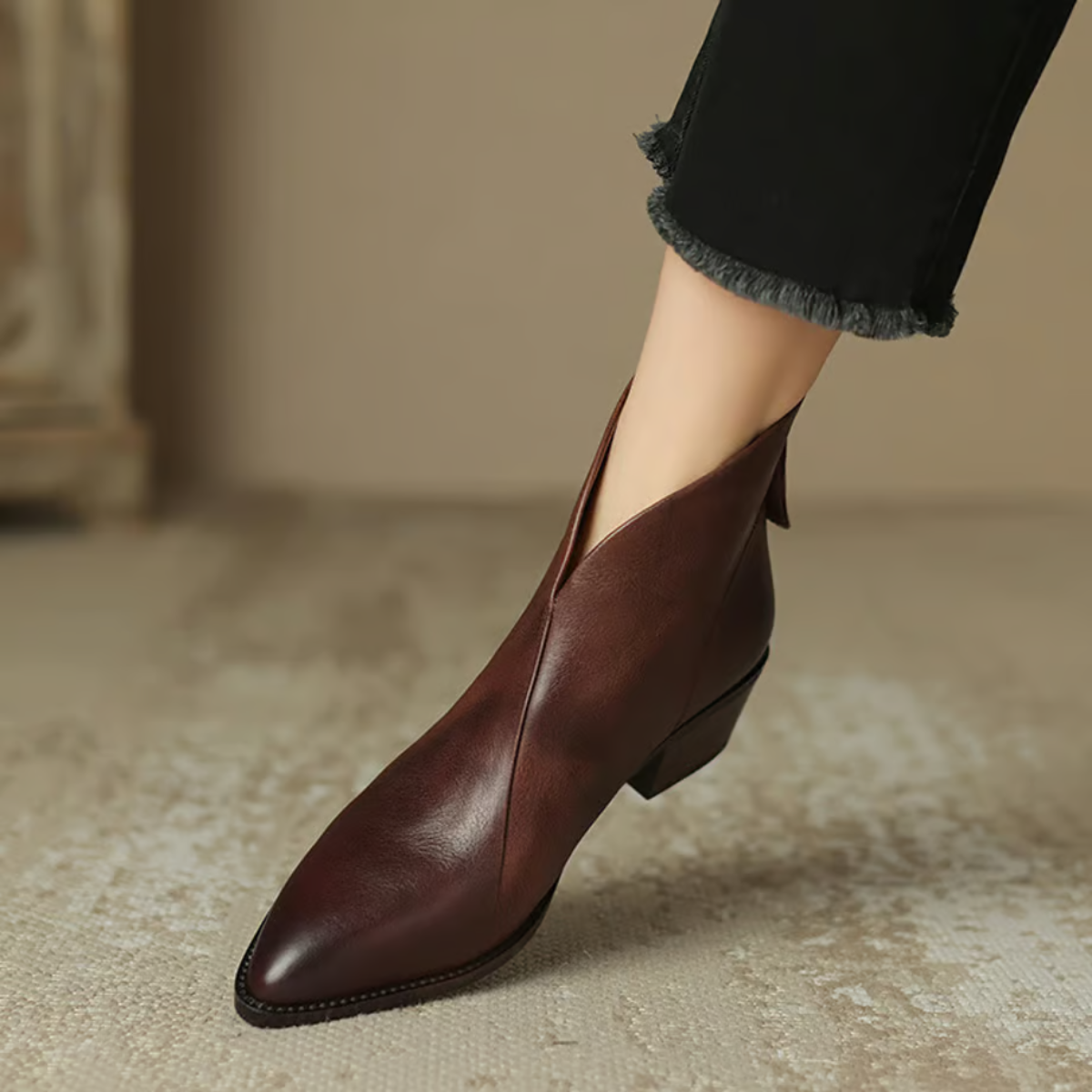 Laura – Klassische Damenstiefeletten mit Blockabsatz