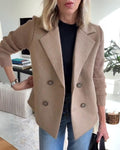 Lucía – Elegante Damen Knit Blazer-Weste mit klassischem Revers