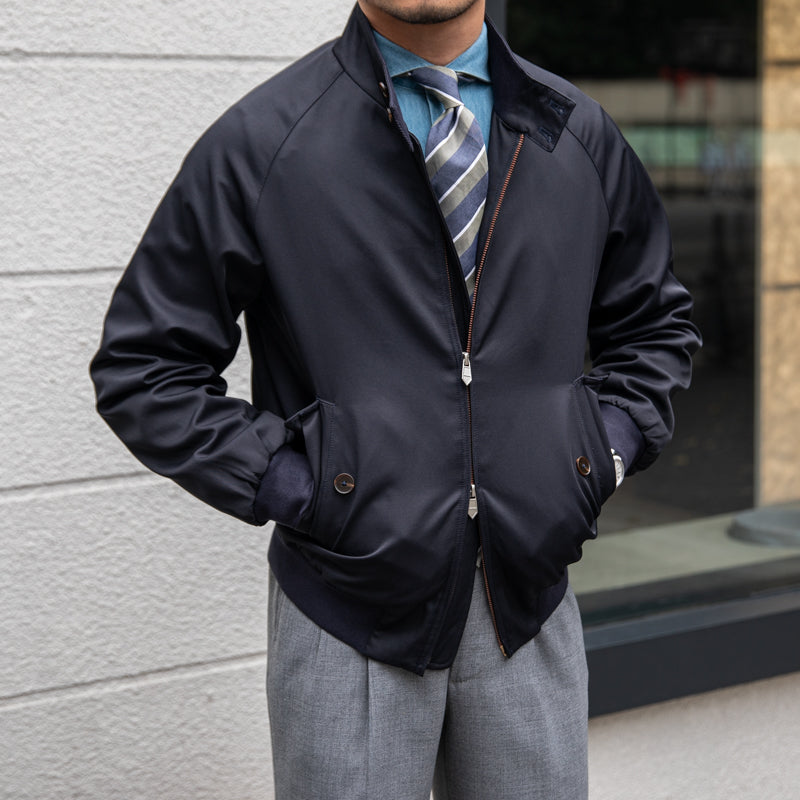 Elegante Herren Bomberjacke mit Stehkragen - J&B - 1 - Annoboutique