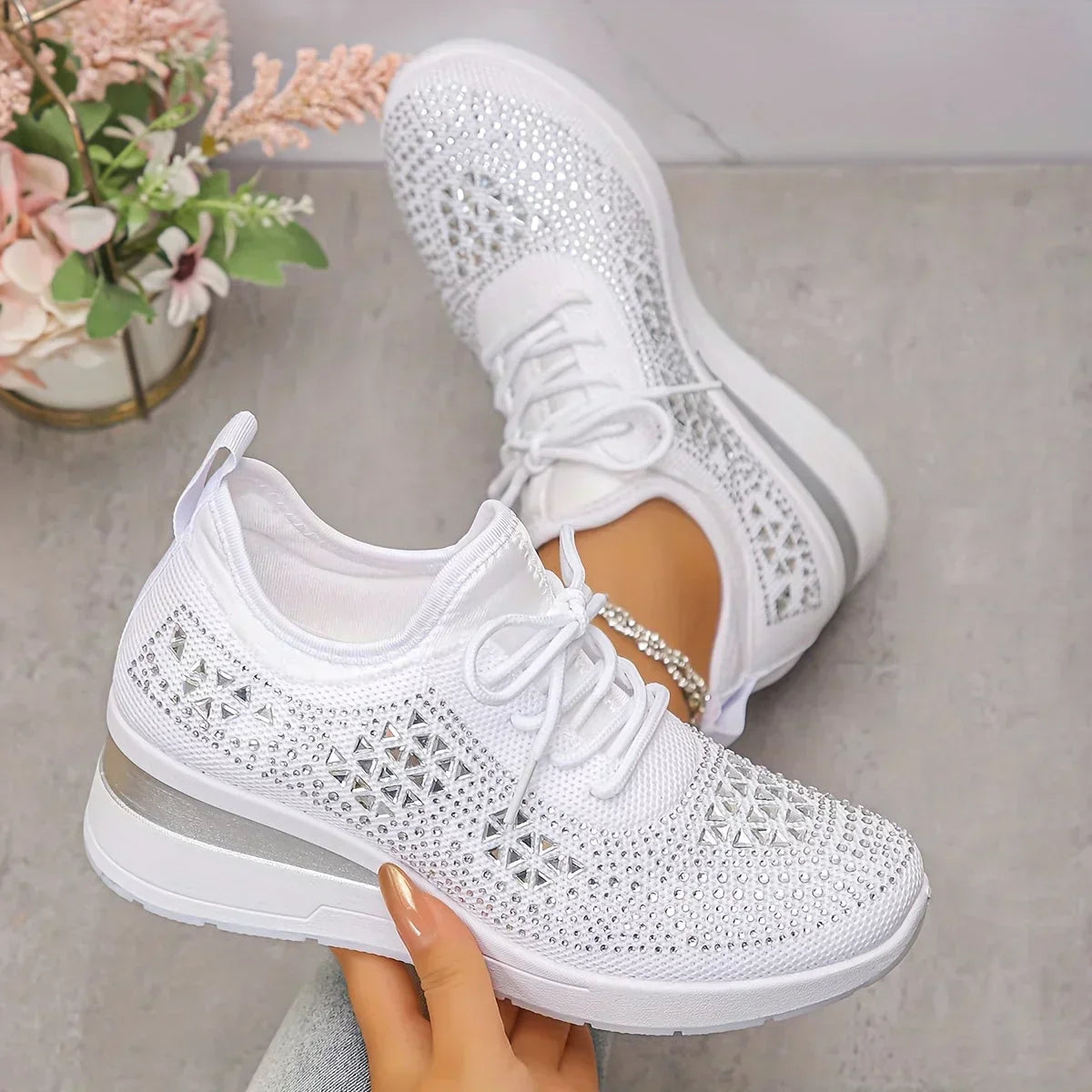 Isabella - Damen Sneaker mit Strass