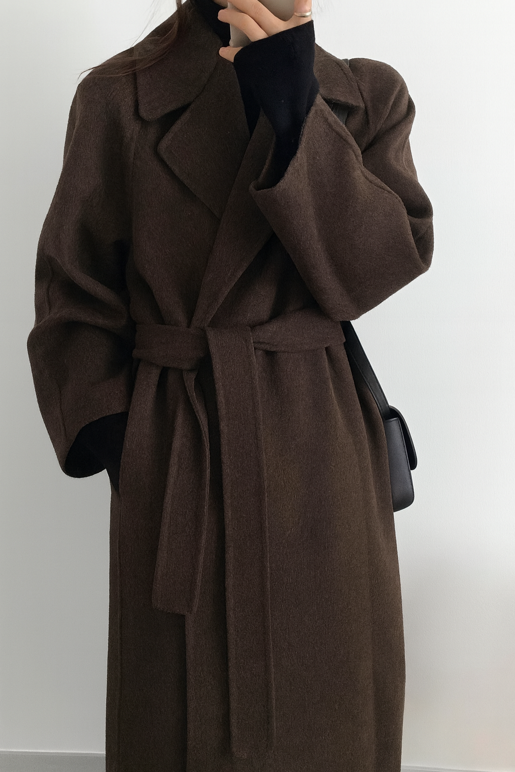 Isabella – Eleganter Wollgürtelmantel für Damen