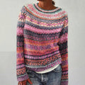 Sophie – Damen Strickpullover mit nordischem Muster
