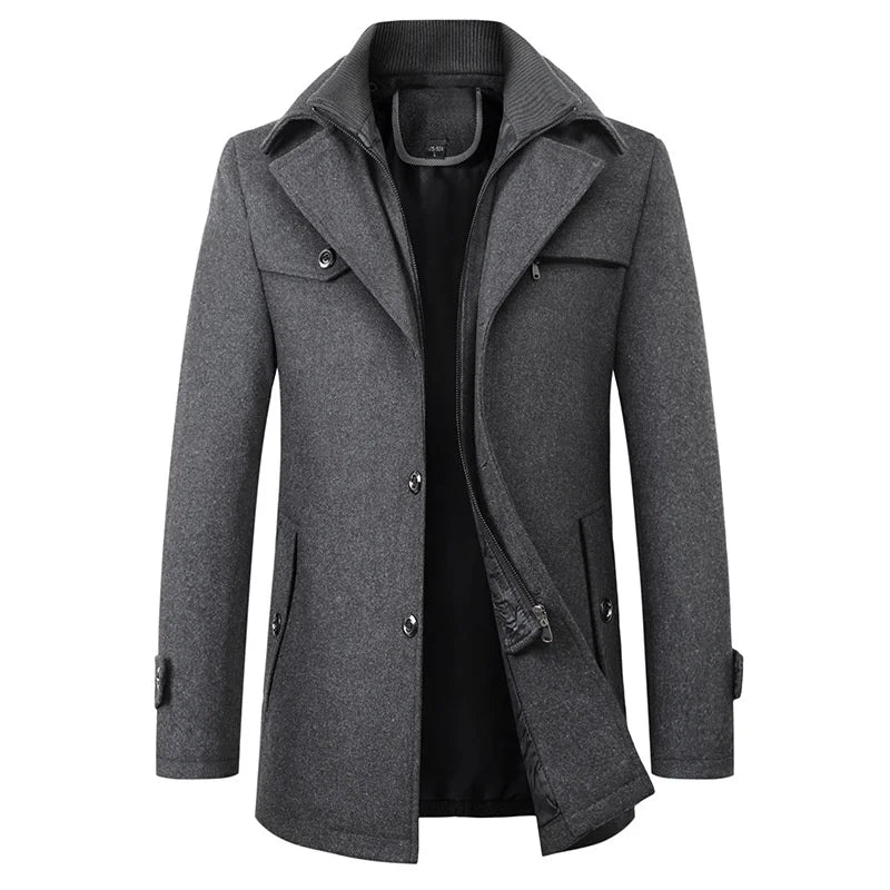 Marcus – Elegante Herren Übergangsjacke mit Stehkragen