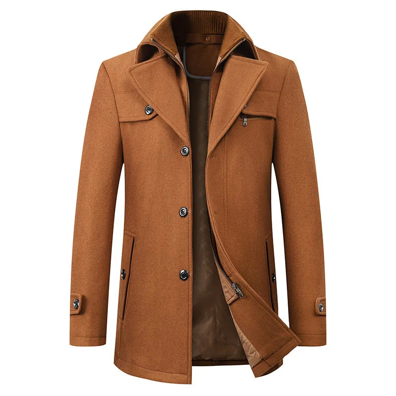Marcus – Elegante Herren Übergangsjacke mit Stehkragen
