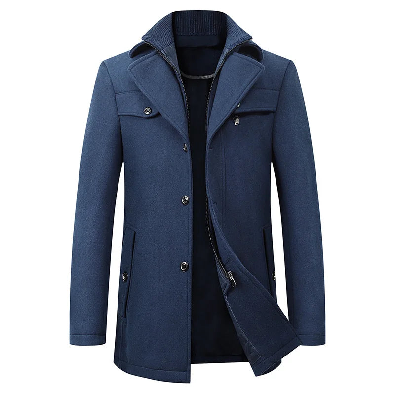 Marcus – Elegante Herren Übergangsjacke mit Stehkragen