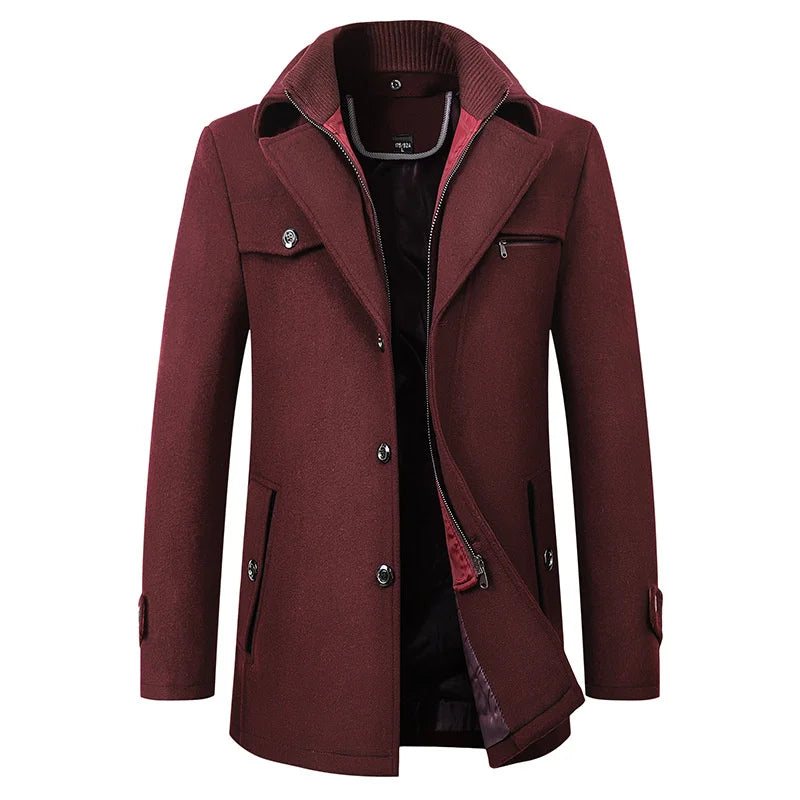 Marcus – Elegante Herren Übergangsjacke mit Stehkragen