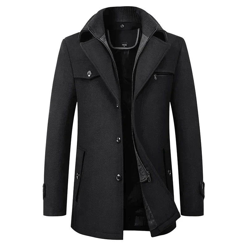Marcus – Elegante Herren Übergangsjacke mit Stehkragen