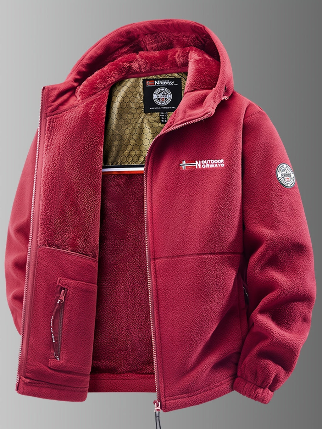 Liam – Warme Fleece-Outdoorjacke für Herren