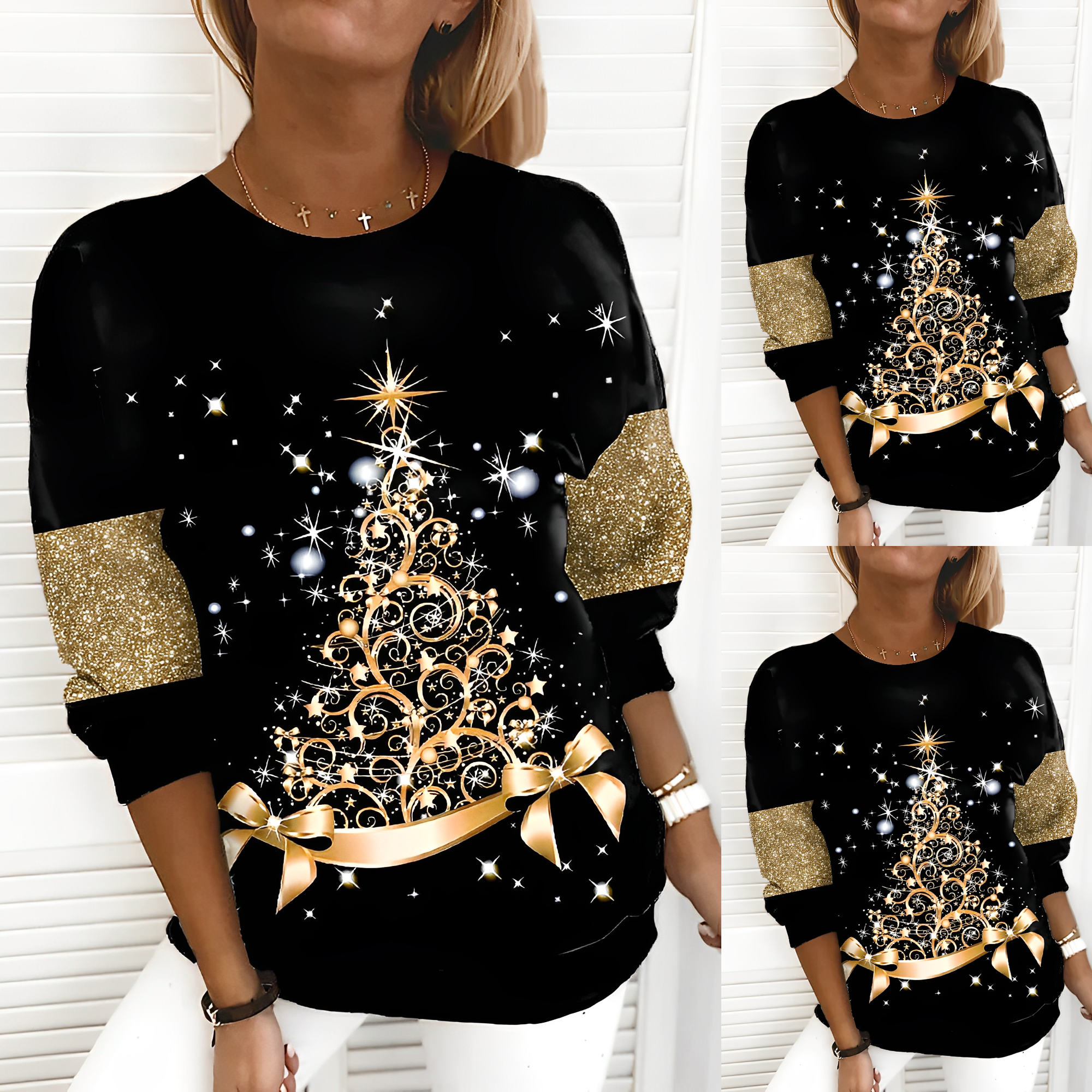 Sophia – Festlicher Weihnachts-Pullover für Damen